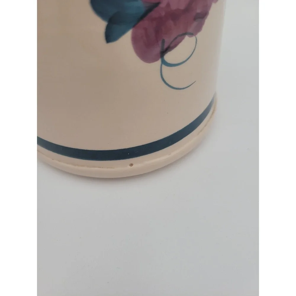 Lamas Italian Pottery Pitcher With Grapes Design Grapevine‎
